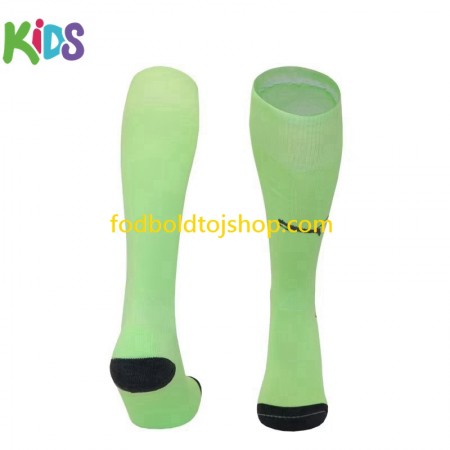 Manchester City Målmand Børn Hjemme Strømper Grøn 2023-24